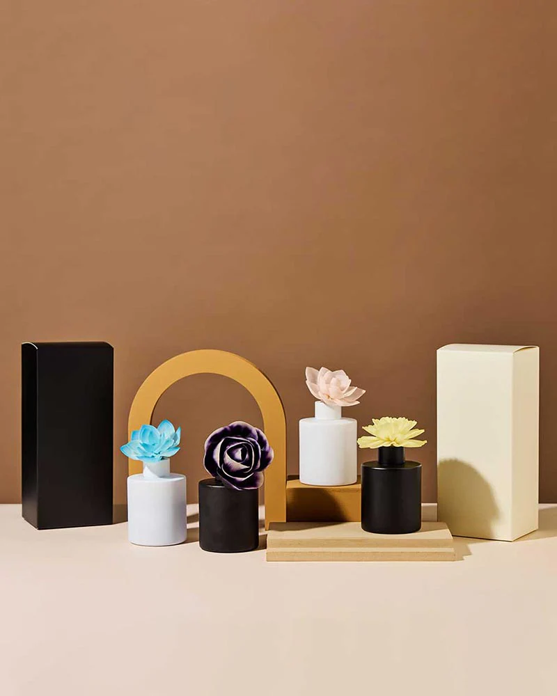 5oz mod diffuser set- translucent naked w/lustrous gold collar pack of 12 - Image 2